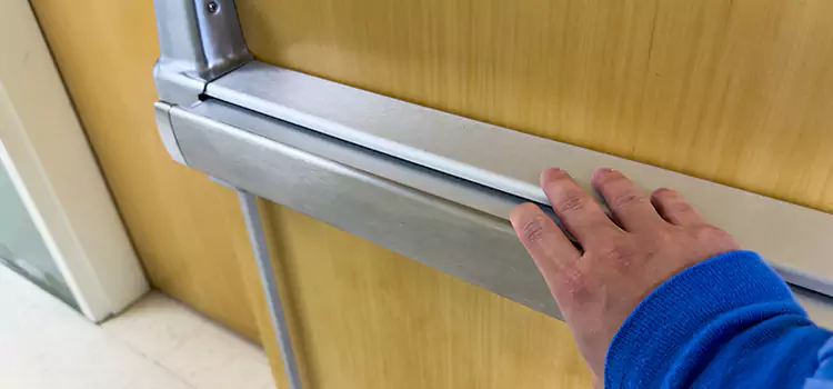 Installing a Push Bar on a Door Orinda